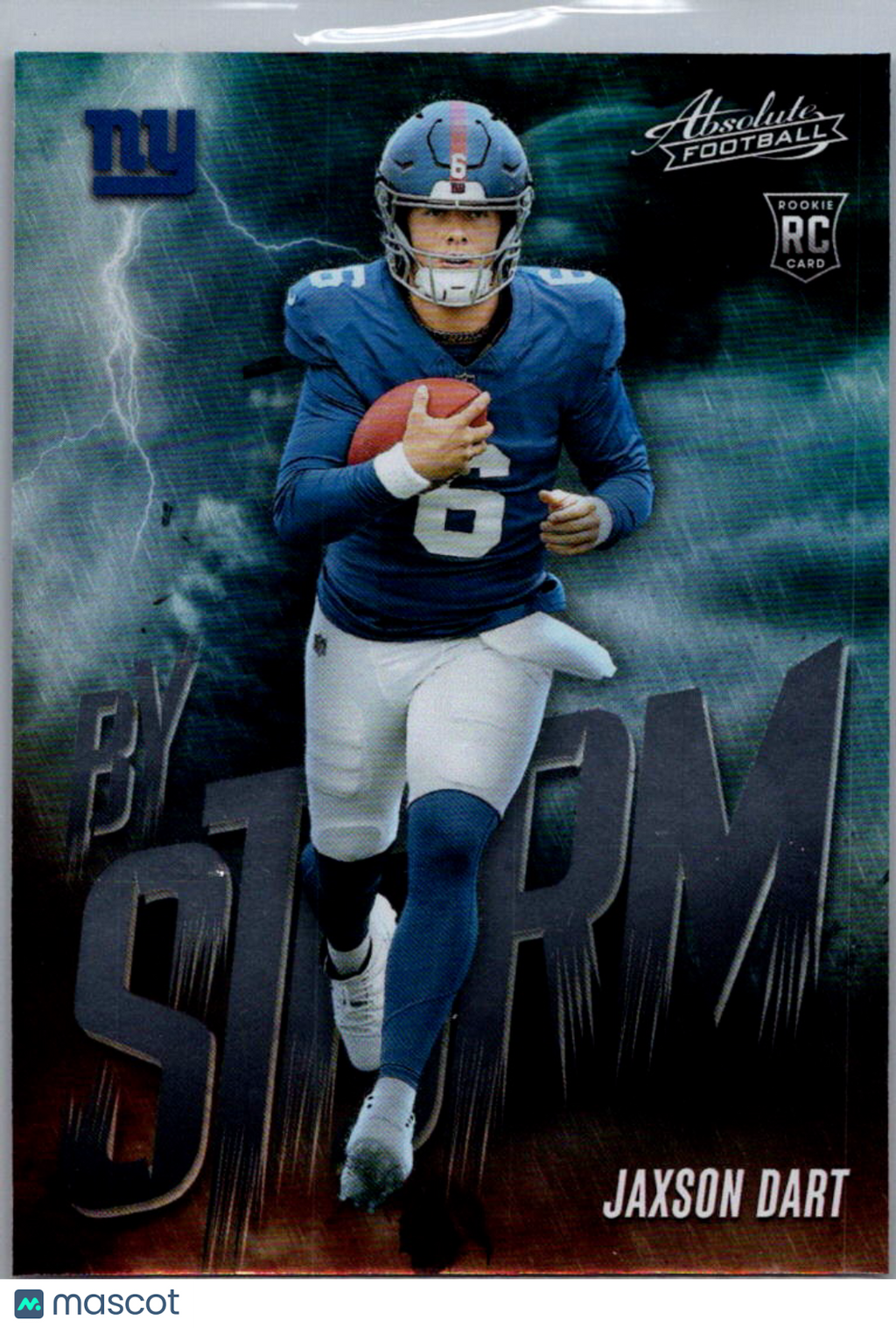 2025 Panini Absolute Football Jaxson Dart #7 By Storm RC