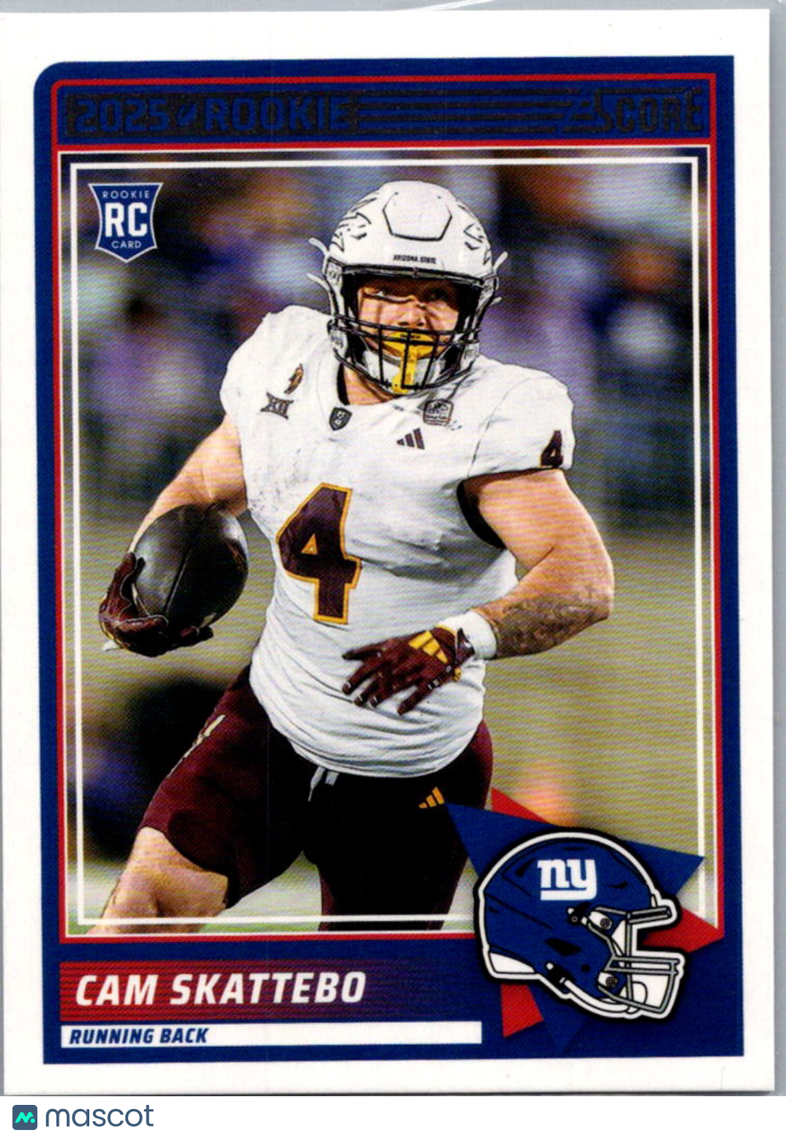 2025 Panini Score Football Cam Skattebo #1 RC
