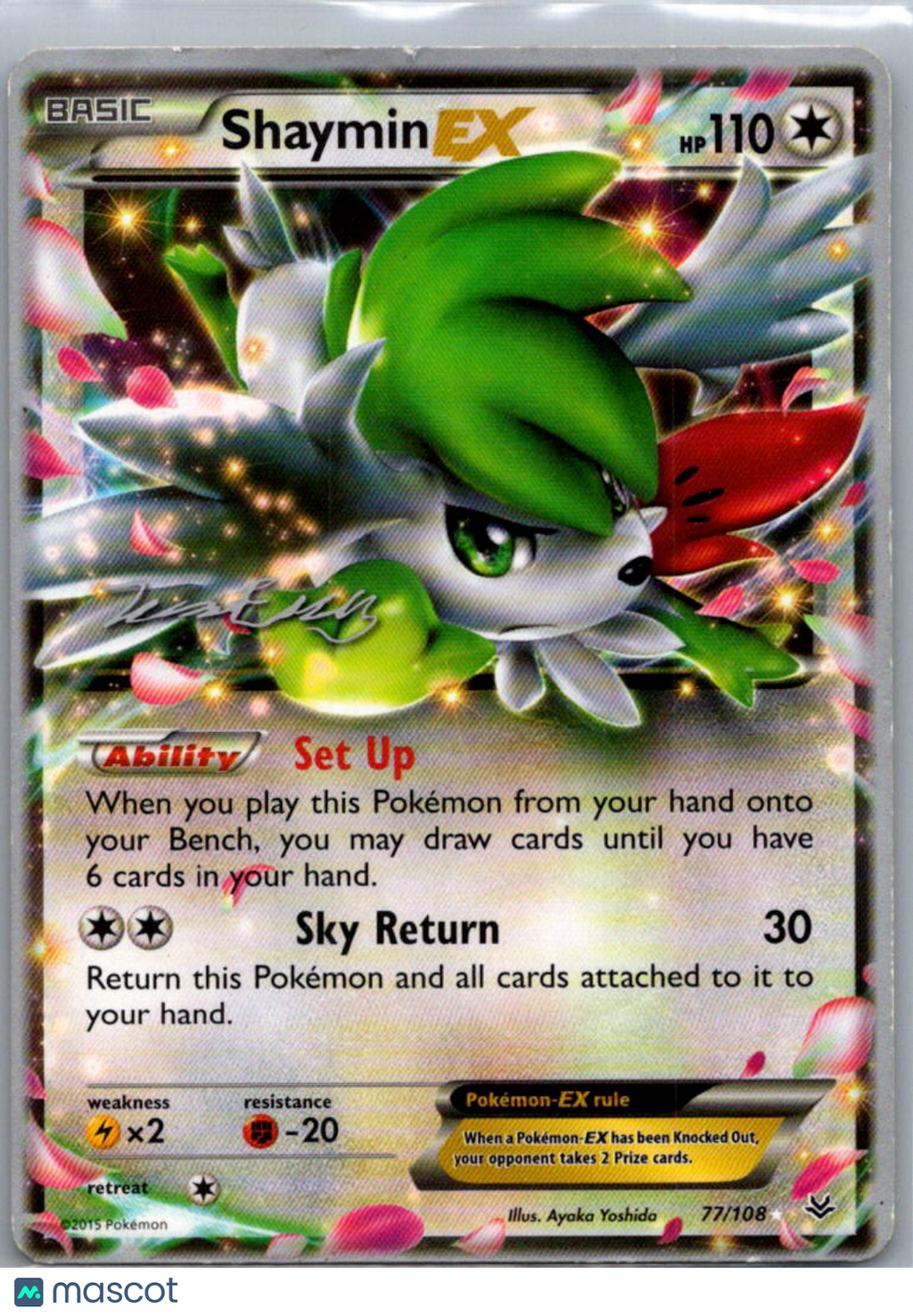 2015 Roaring Skies World Championships Shaymin EX Rare UR #77/108