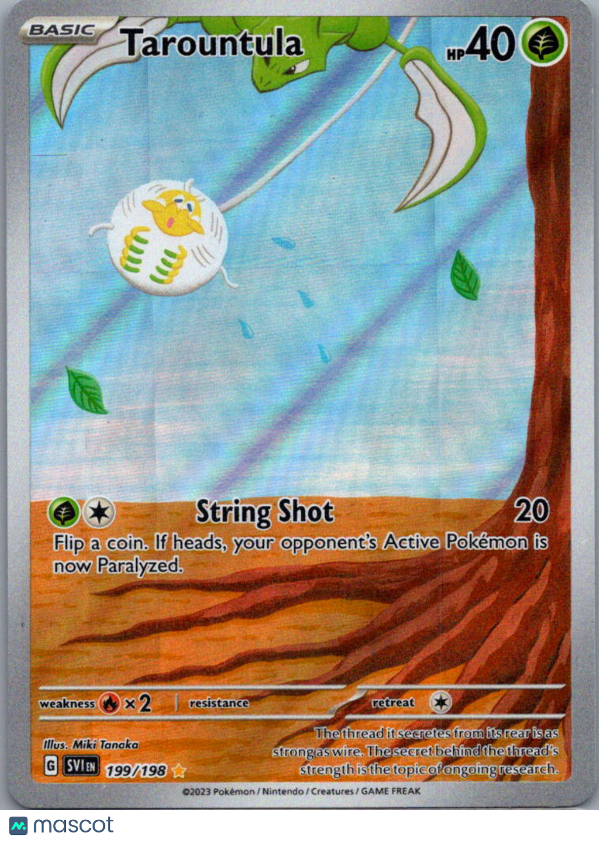 2023 Scarlet & Violet Tarountula Holo Secret Rare #199/198