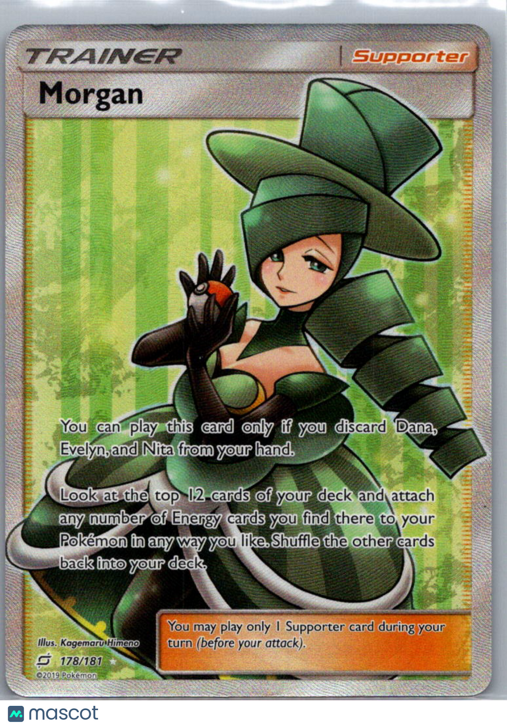 2019 Team Up Morgan Holo Rare SR FA #178/181