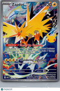 2026 30th Celebration Zapdos Holo Secret Rare FA #133/128