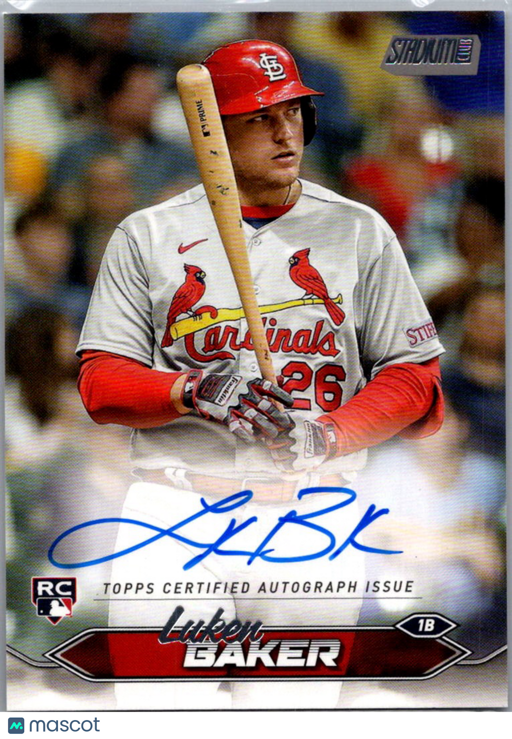 2024 Topps Stadium Club Luken Baker #SCBA-LBA RC Auto