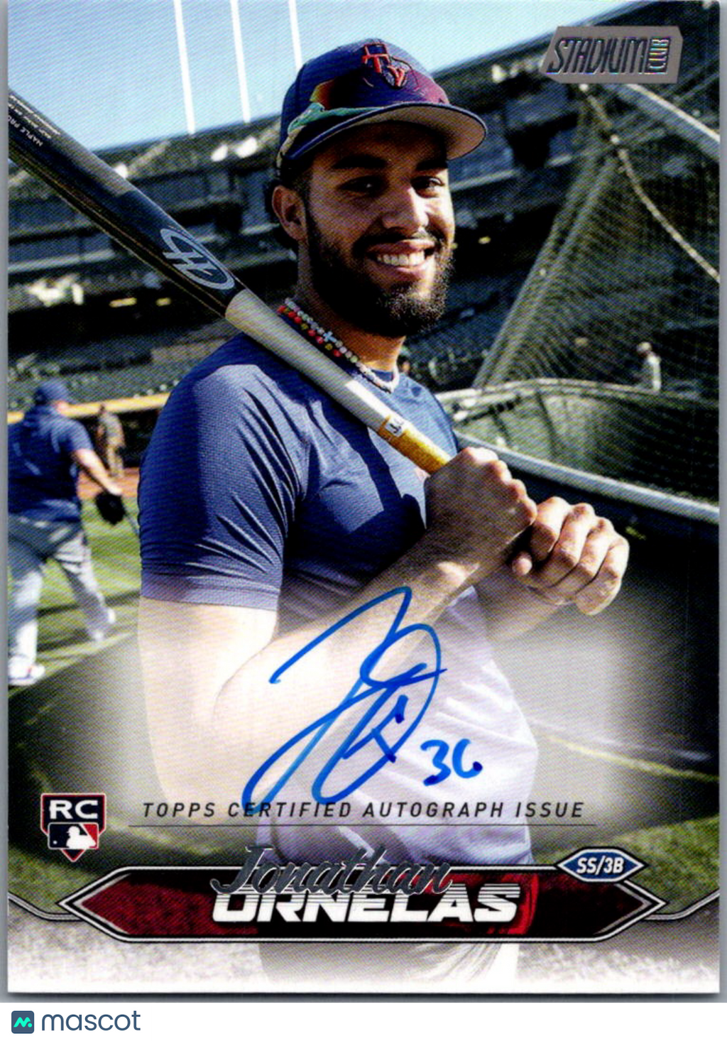 2024 Topps Stadium Club Jonathan Ornelas #SCBA-JO RC Auto