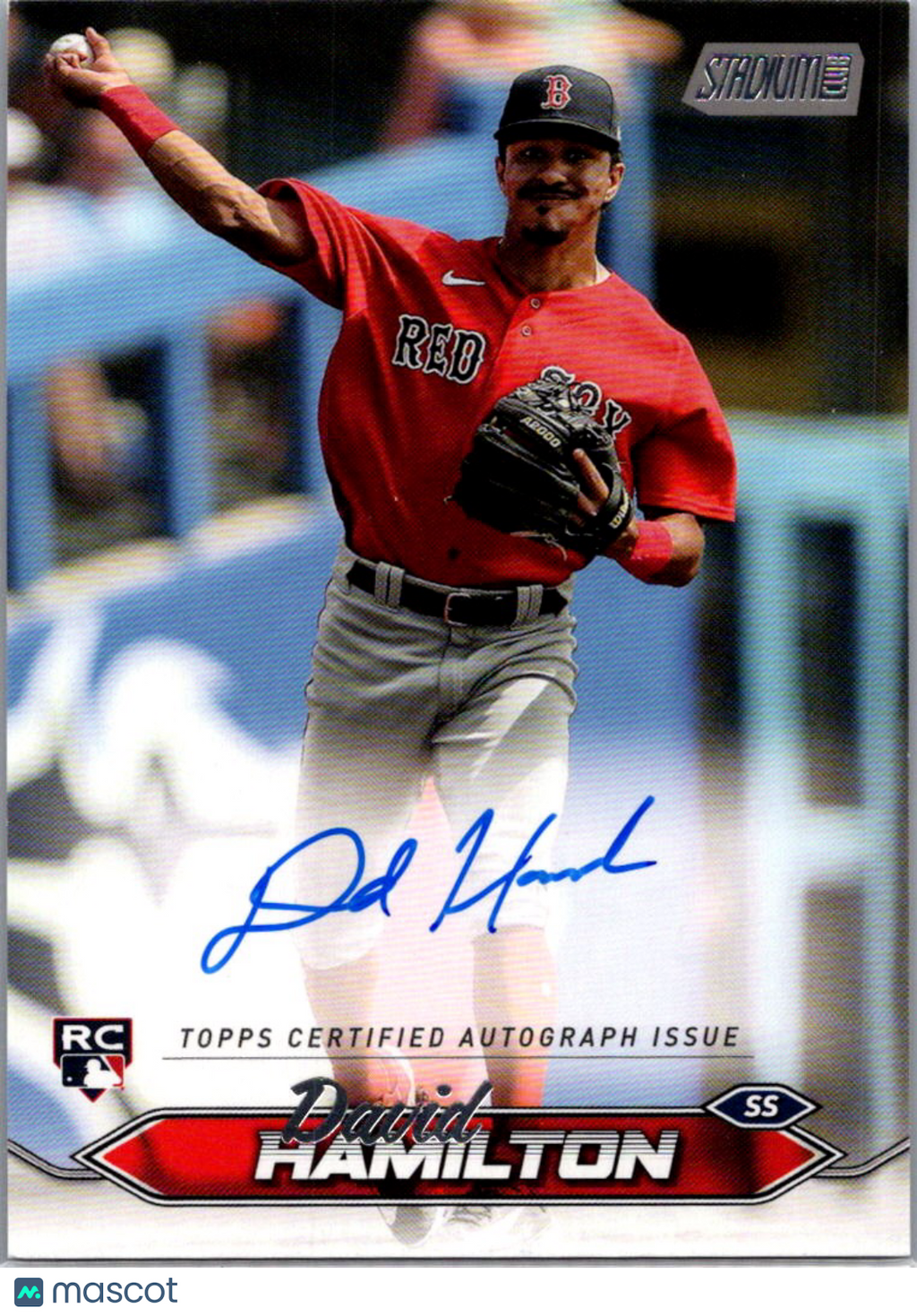 2024 Topps Stadium Club David Hamilton #SCBA-DH RC Auto