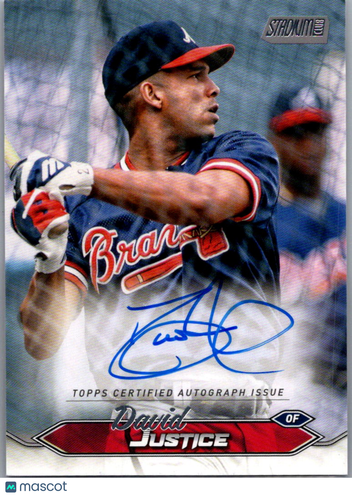 2024 Topps Stadium Club David Justice #SCBA-DJ Auto