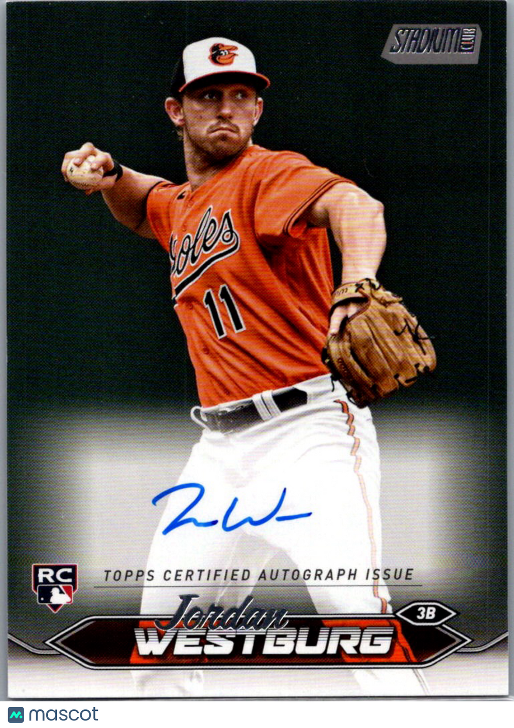 2024 Topps Stadium Club Jordan Westburg #SCBA-JW RC Auto