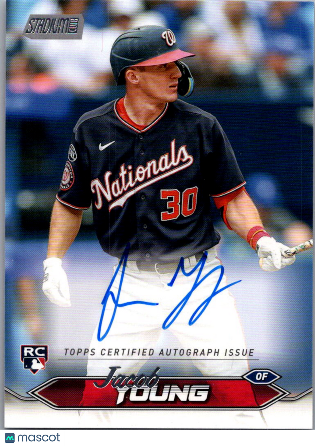 2024 Topps Stadium Club Jacob Young #SCBA-JY RC Auto