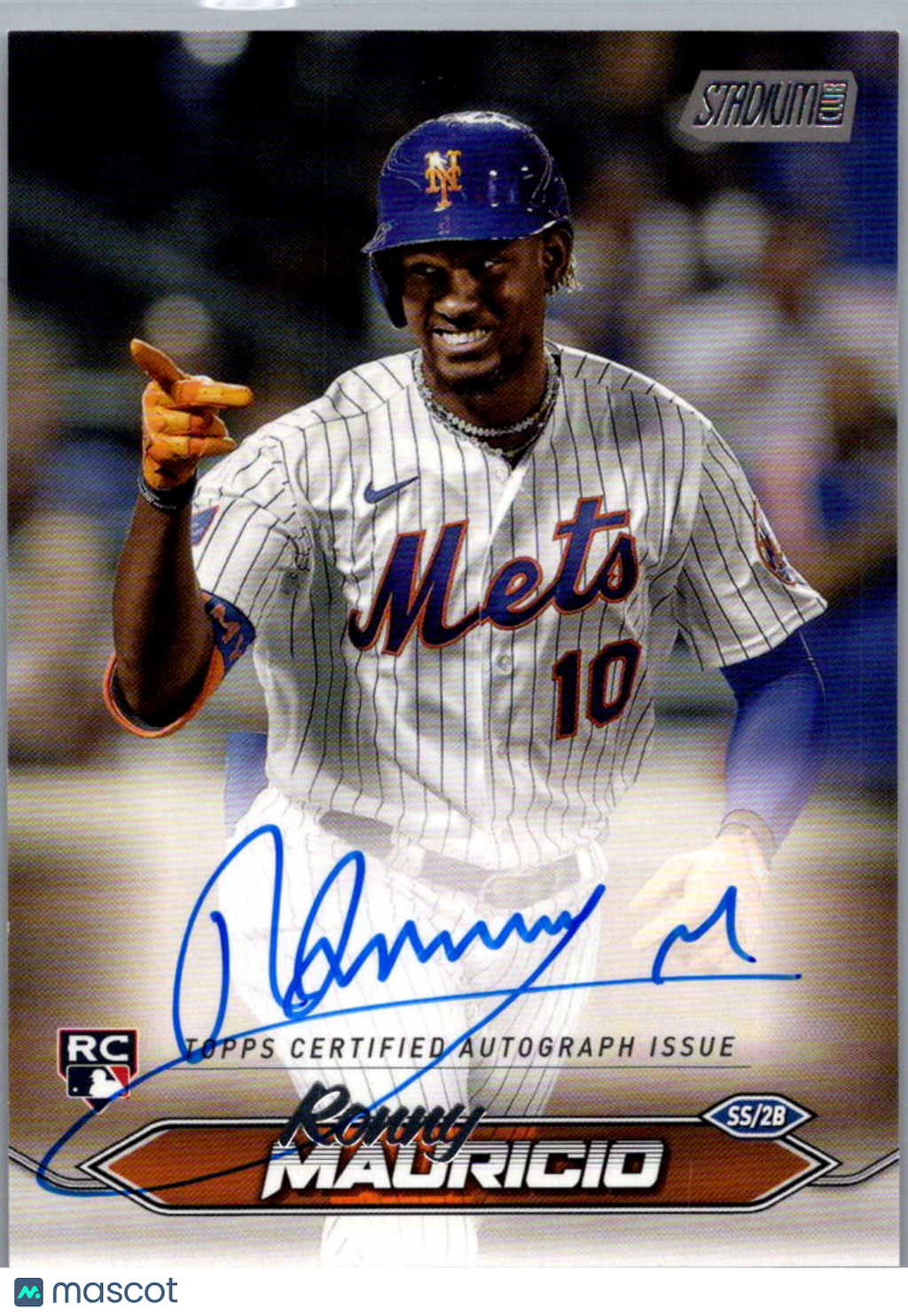 2024 Topps Stadium Club Ronny Mauricio #SCBA-RM RC Auto