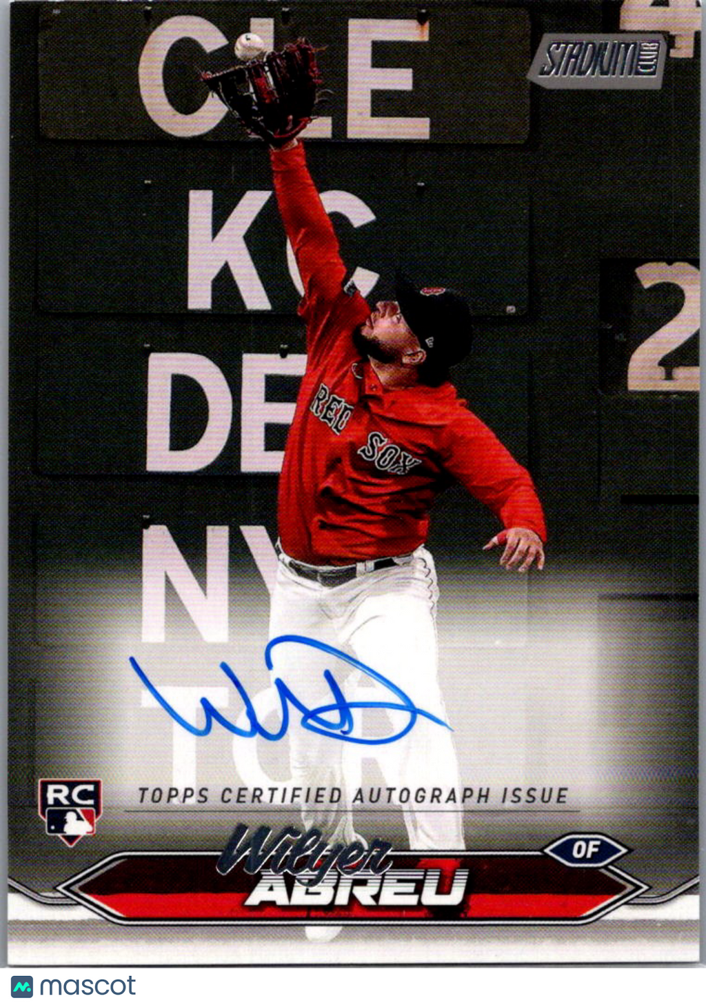 2024 Topps Stadium Club Wilyer Abreu #SCBA-WA RC Auto