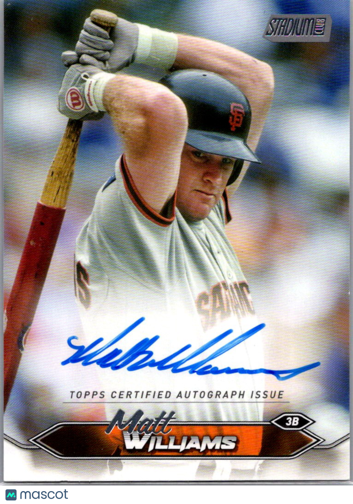 2024 Topps Stadium Club Matt Williams #SCBA-MWI Auto