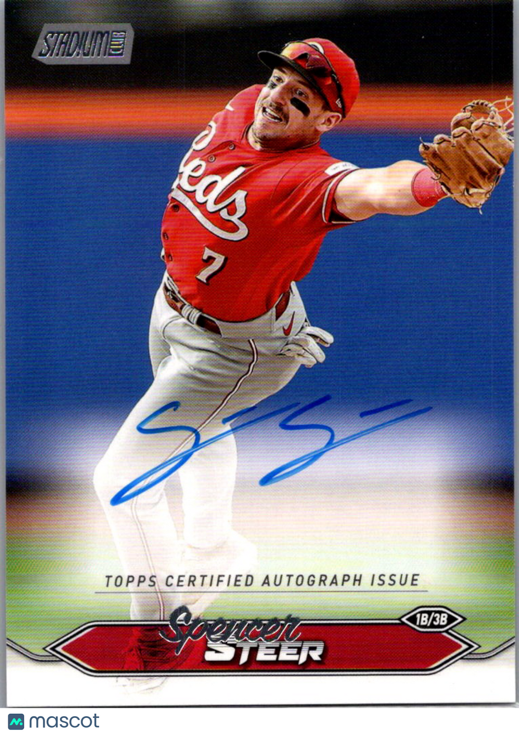 2024 Topps Stadium Club Spencer Steer #SCBA-SS Auto