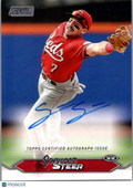 2024 Topps Stadium Club Spencer Steer #SCBA-SS Auto