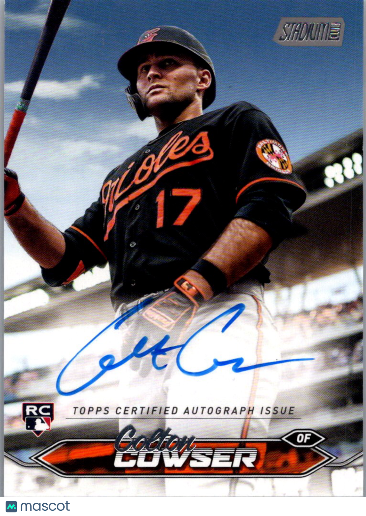 2024 Topps Stadium Club Colton Cowser #SCBA-CC RC Auto