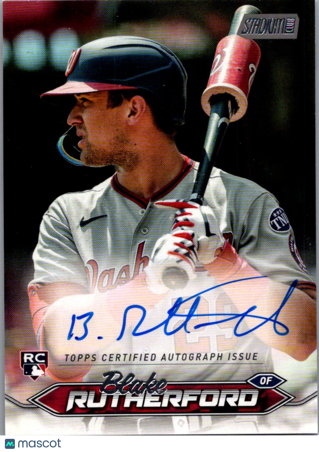 2024 Topps Stadium Club Blake Rutherford #SCBA-BR RC Auto