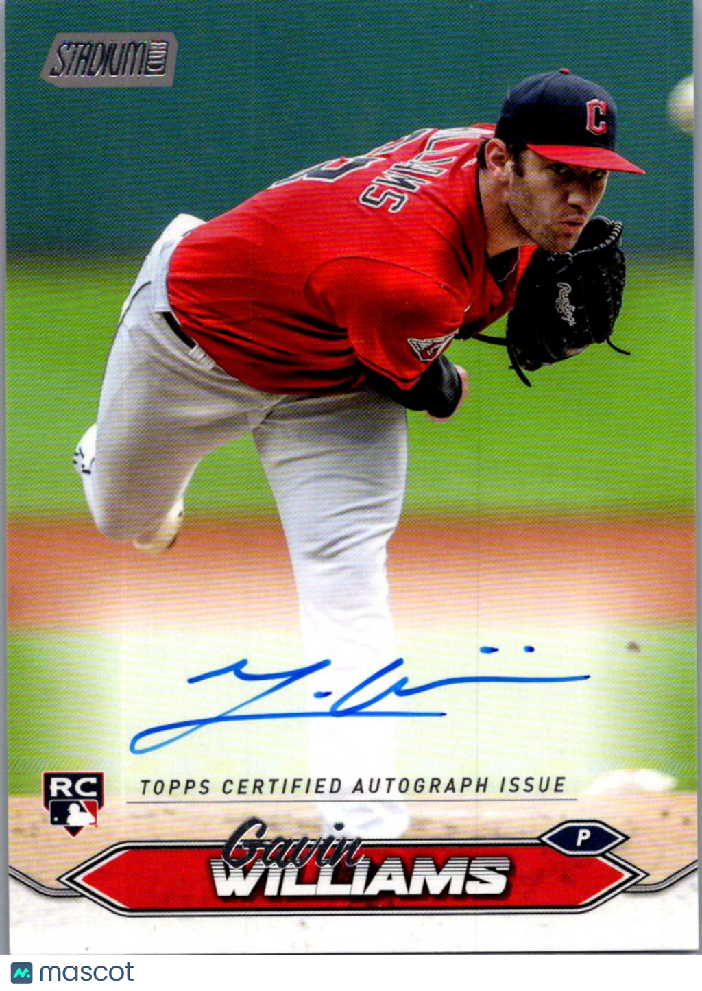 2024 Topps Stadium Club Gavin Williams #SCBA-GW RC Auto