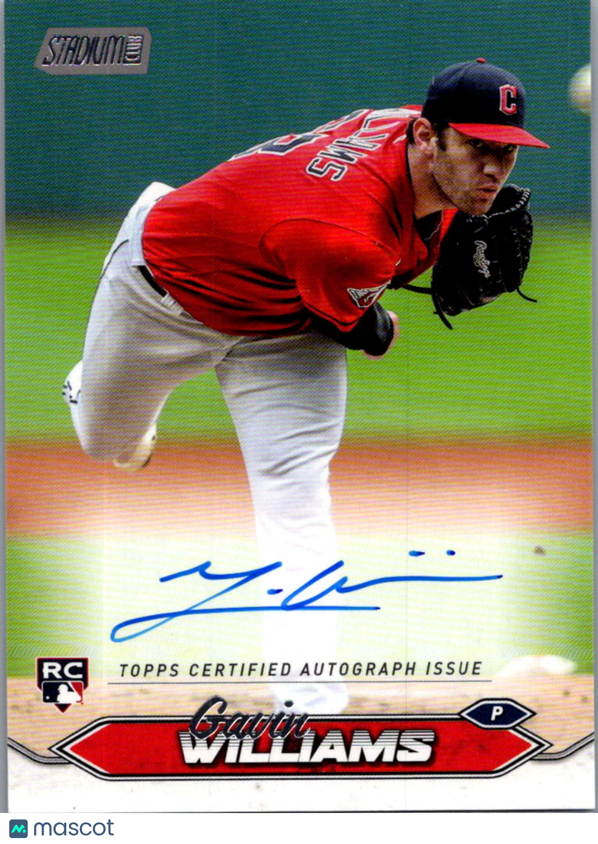 2024 Topps Stadium Club Gavin Williams #SCBA-GW RC Auto