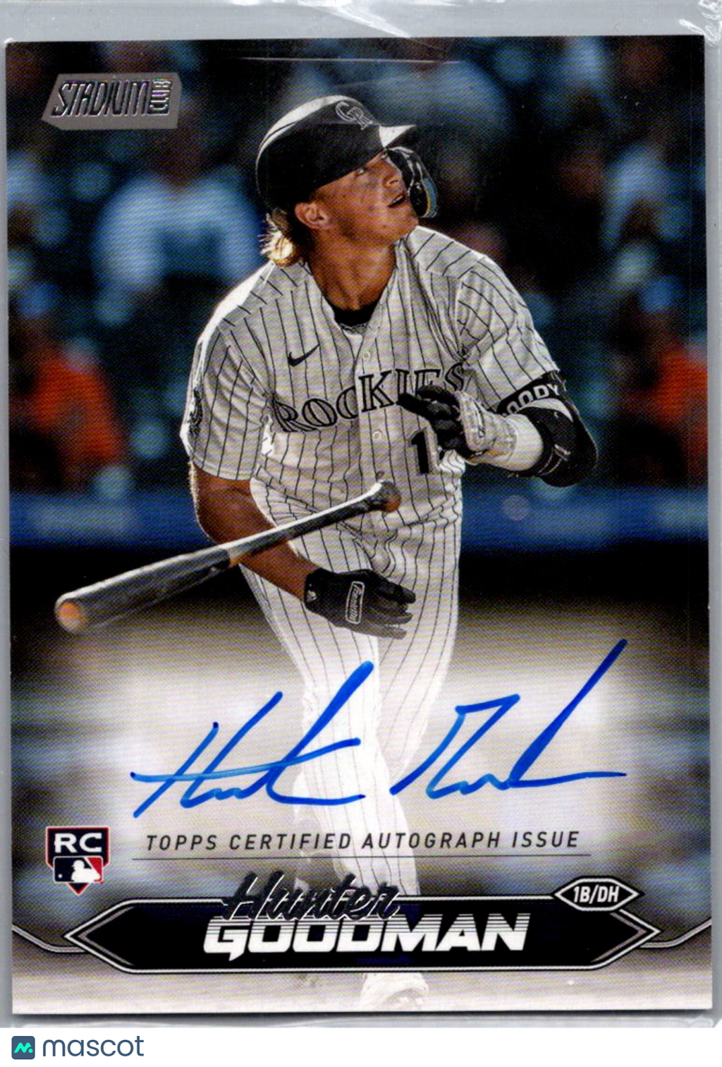 2024 Topps Stadium Club Hunter Goodman #SCBA-HG RC Auto