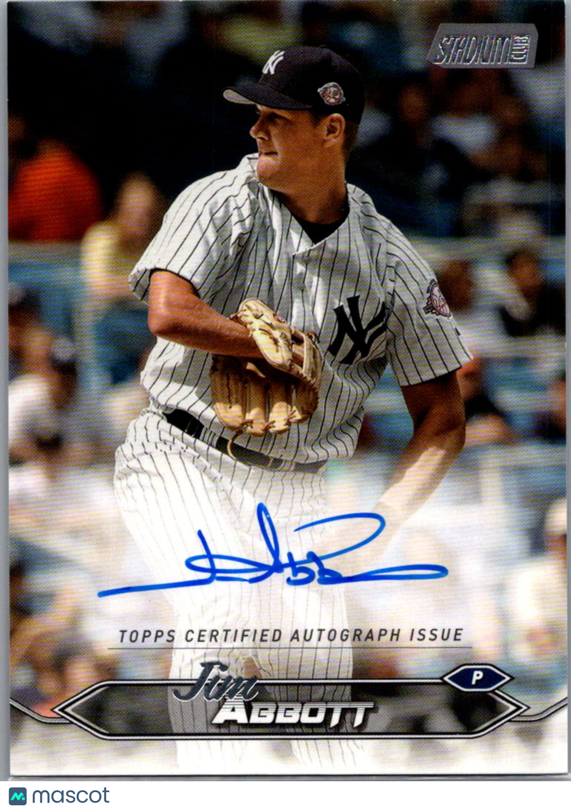 2024 Topps Stadium Club Jim Abbott #SCBA-JAB Auto