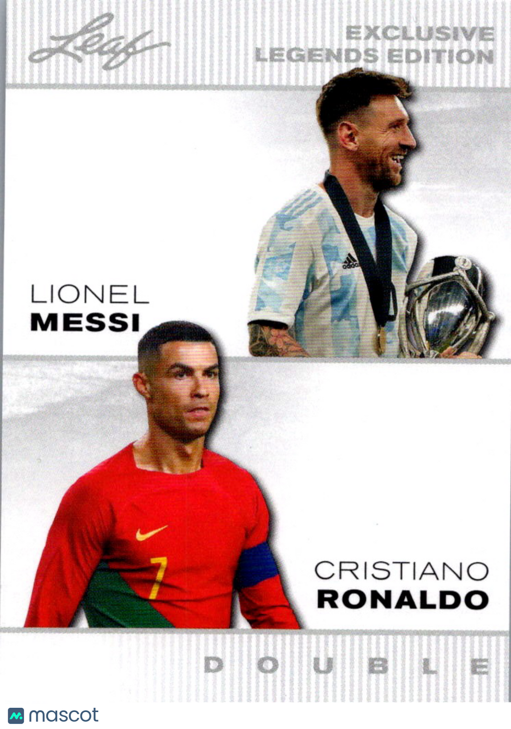 2024 Leaf Exclusive Legends Edition Lionel Messi Cristiano Ronaldo #ELE-05