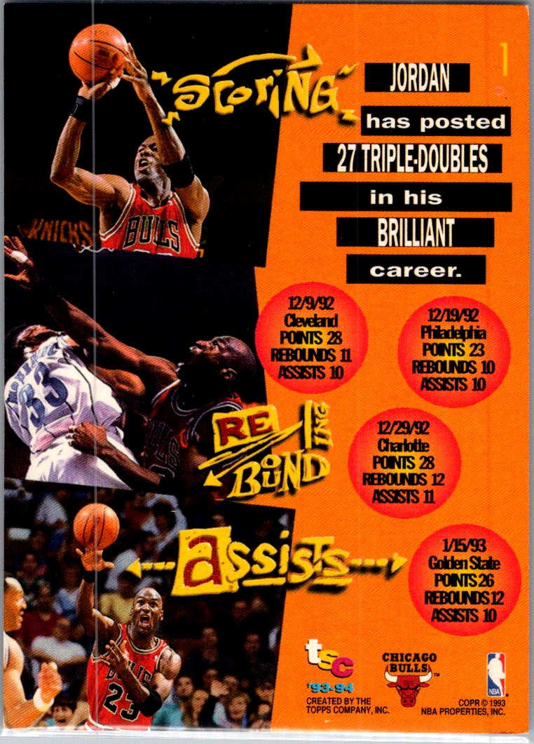 1993 Topps Stadium Club Michael Jordan #1