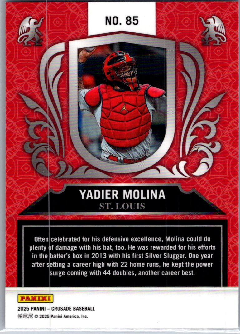 2025 Panini Crusade Baseball Yadier Molina #85 Mojo