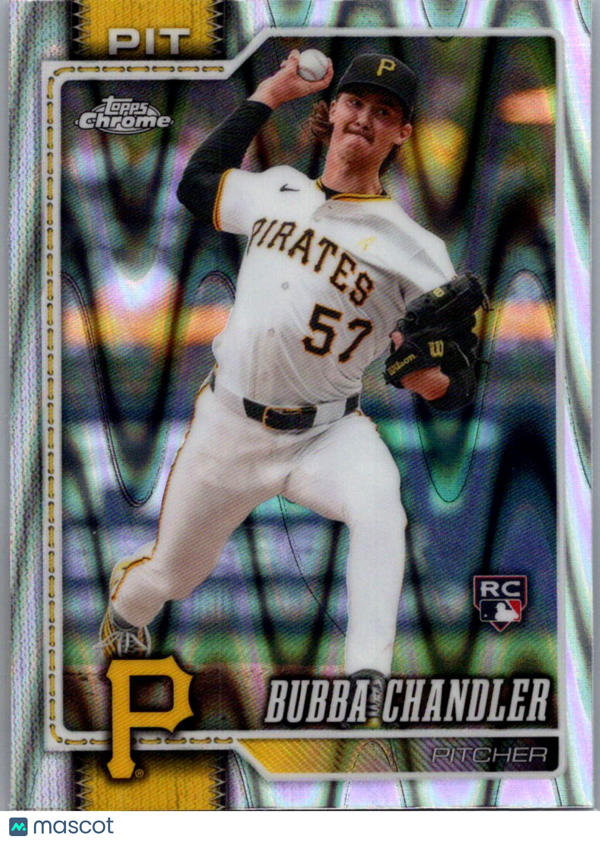 2026 Topps Chrome Bubba Chandler #93 Wave Refractor RC