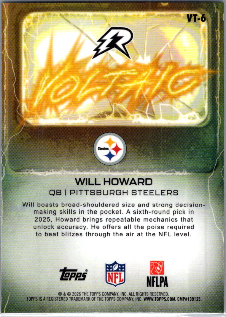2026 Topps Will Howard #VT-6 RC
