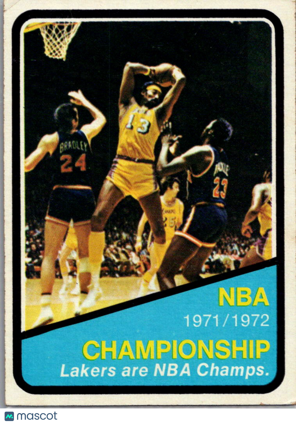 1969 Topps Wilt Chamberlain Bill Bradley #159 1971/1972