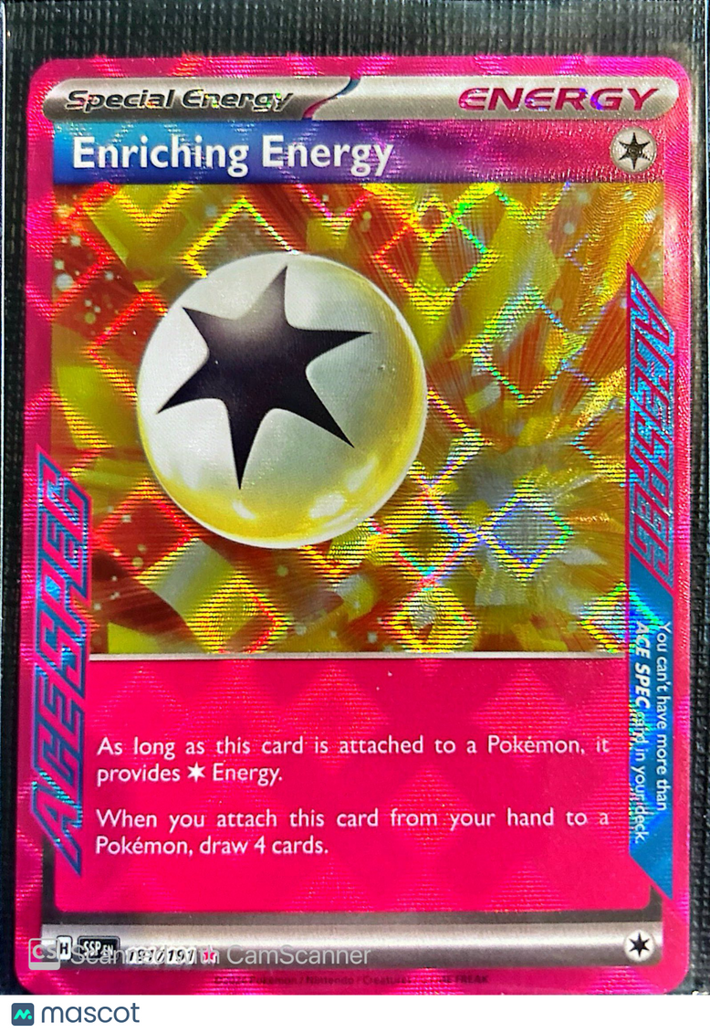 2024 Surging Sparks Enriching Energy Holo ACE #191/191