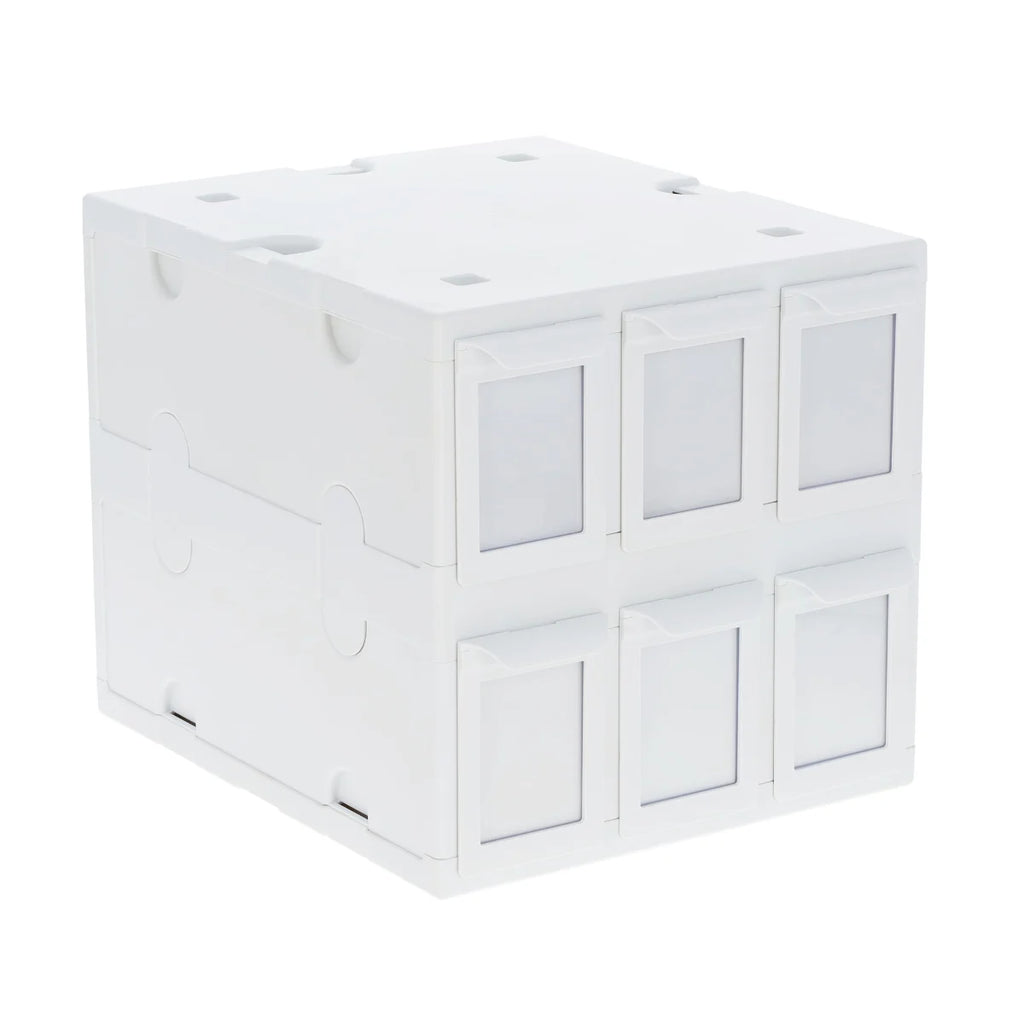 6 Drawer Card Catalog - White