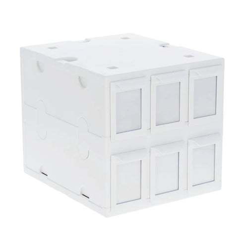 6 Drawer Card Catalog - White