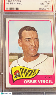 1965 Topps Ossie Virgil #571 ST PSA 8