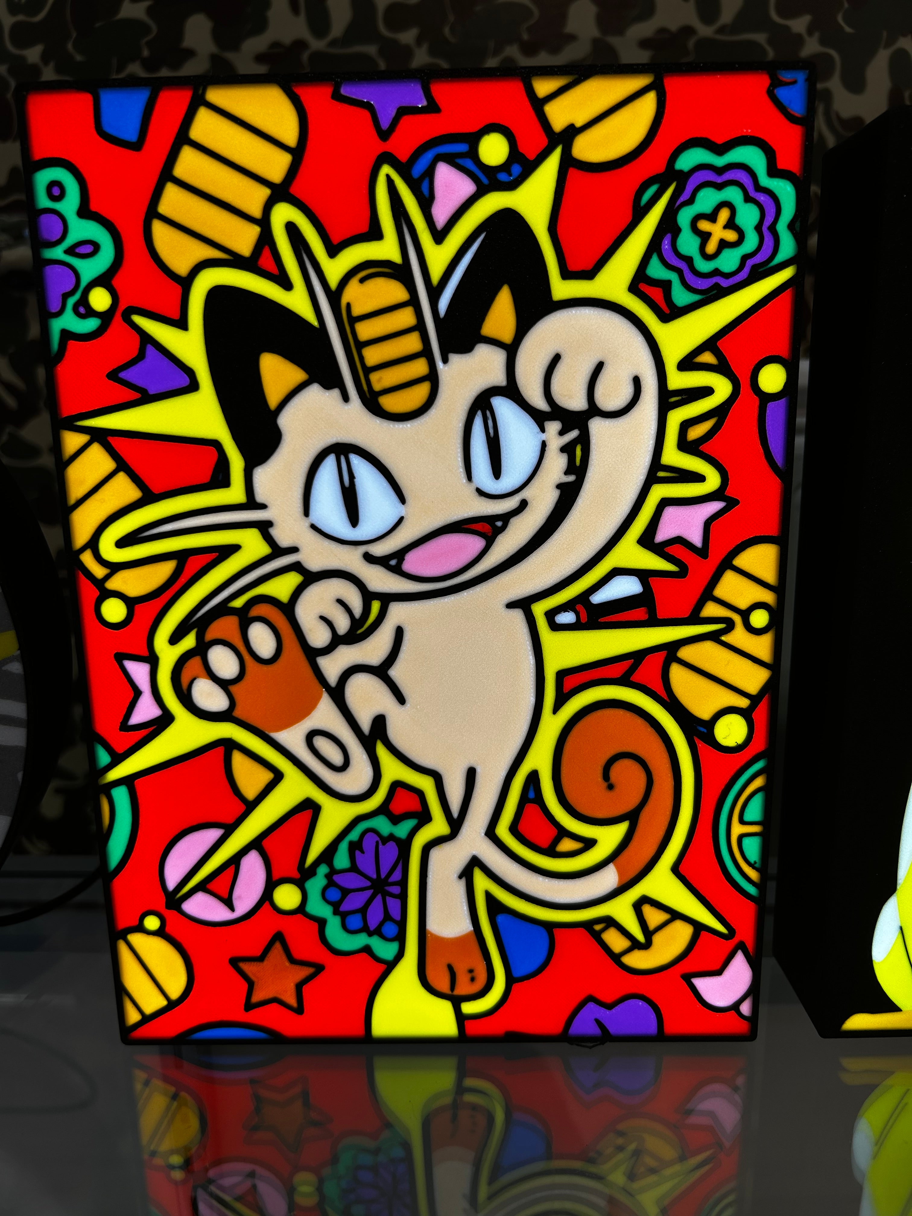 Meowth Lucky Cat LED Lightbox