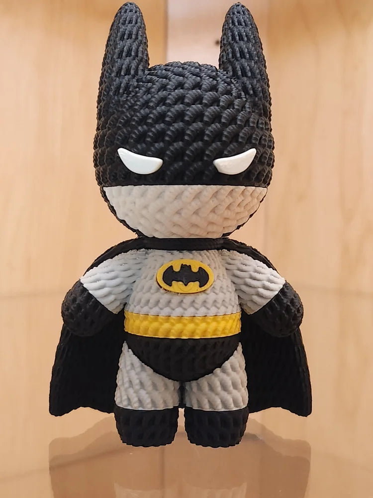 3D Printed Knitted Batman Inspired Figure 5" - Black image