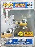 Funko Pop! Games – Sonic the Hedgehog Silver #633 Hot Topic Exclusive Glow-in-the-Dark