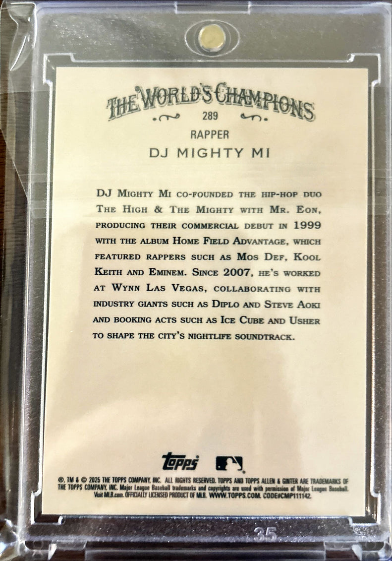 2025 Topps Allen & Ginter DJ Mighty MI Parallel/Variety #289