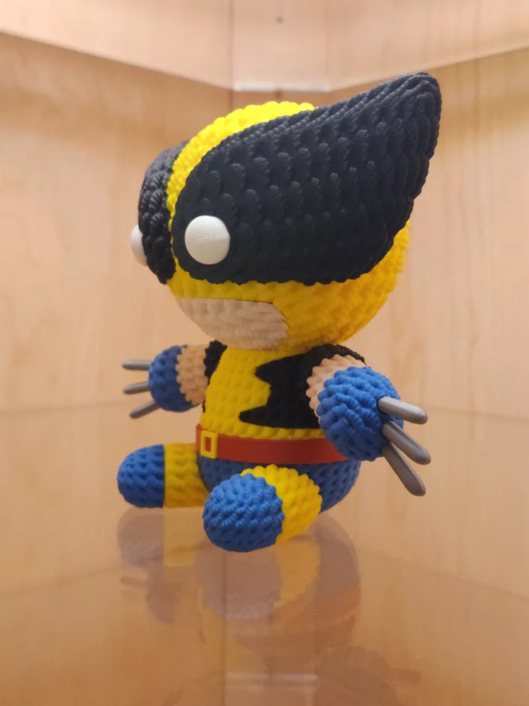 3D Printed Knitted Wolverine Inspired Figure 5.5" image 1