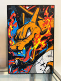 Charizard LED Lightbox – Flame Pokémon Display Art