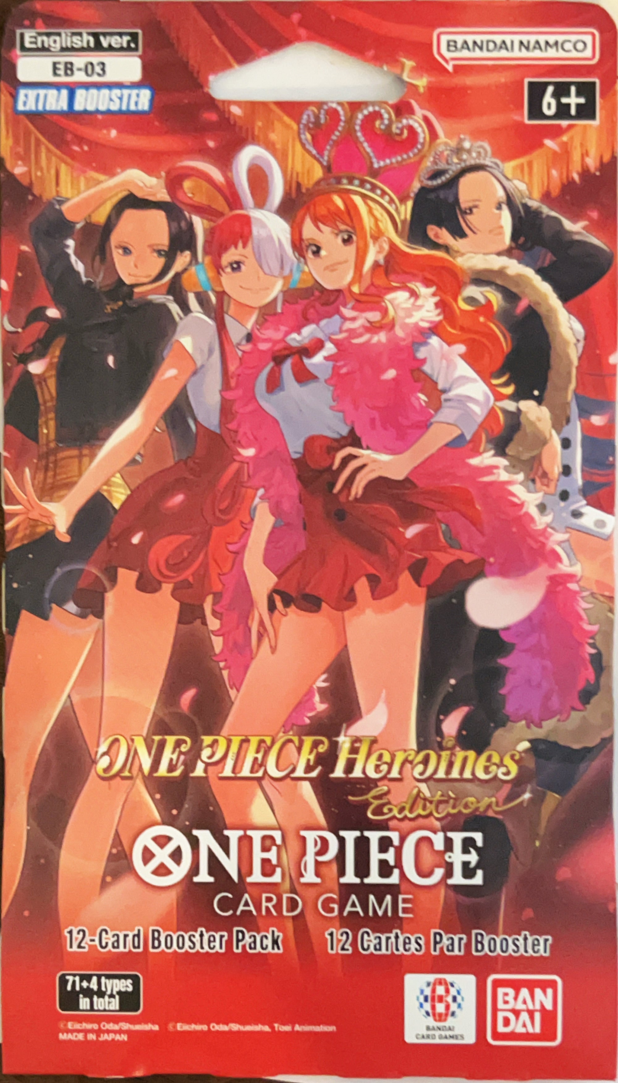 One Piece Card Game TCG Heroines Edition 12-Card Booster Pack - English Edition - Extra Booster EB-03