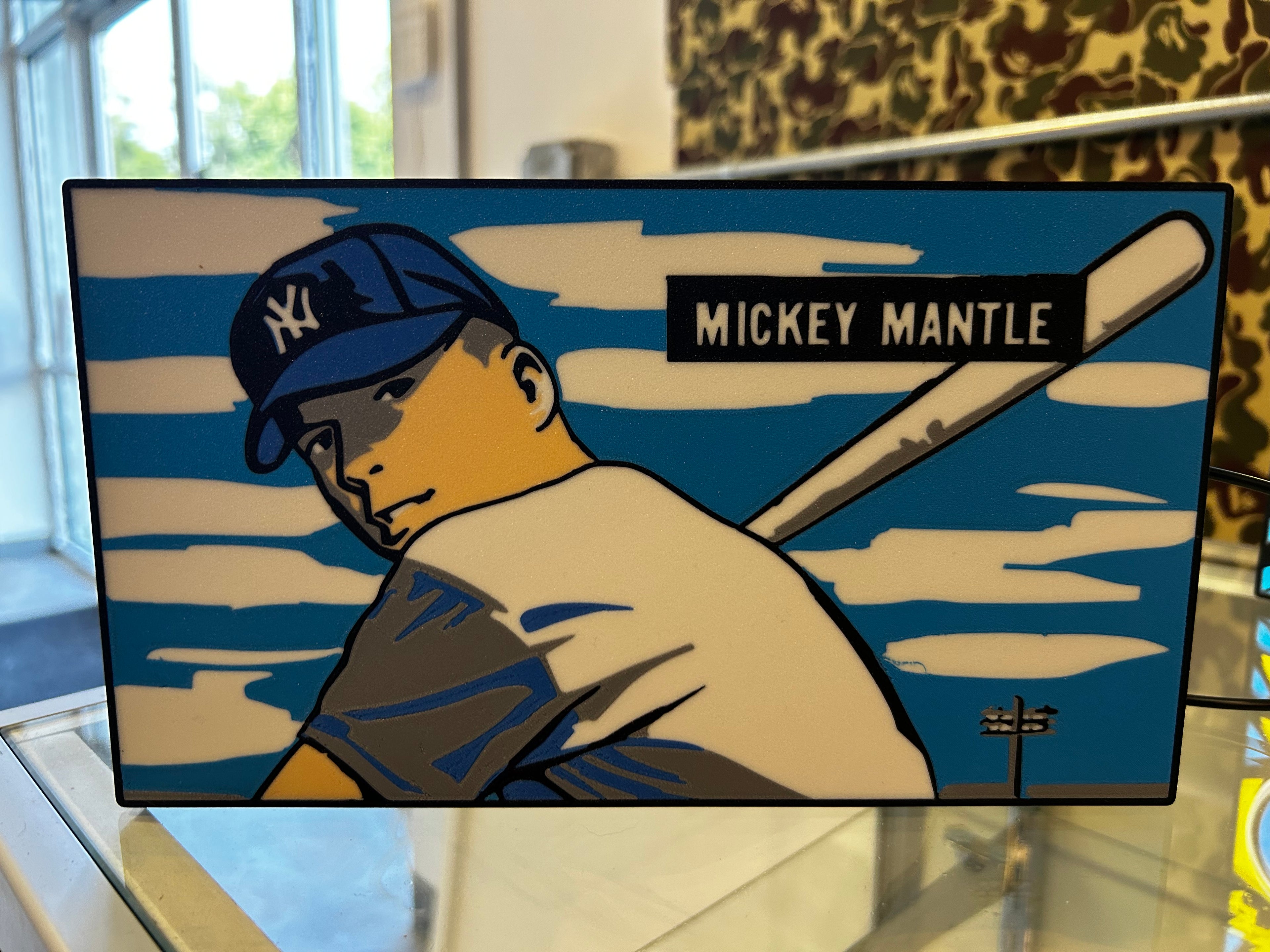Mickey Mantle New York Yankees LED Lightbox