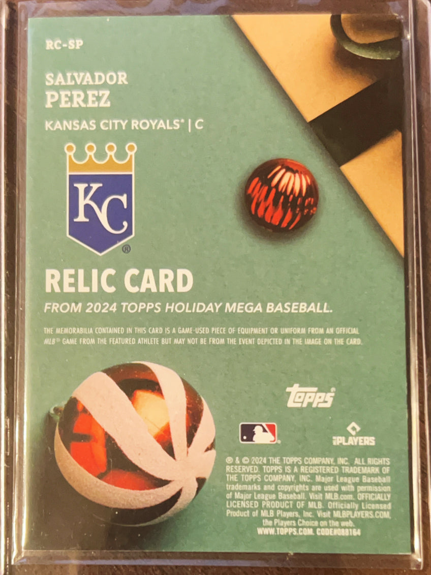 2024 Topps Holiday Mega Baseball Salvador Perez #RC-SP Relic
