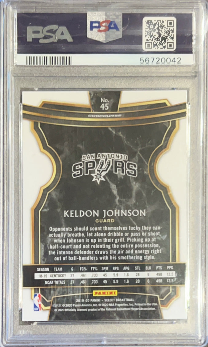 2019 Panini Select Keldon Johnson #45 PSA 10