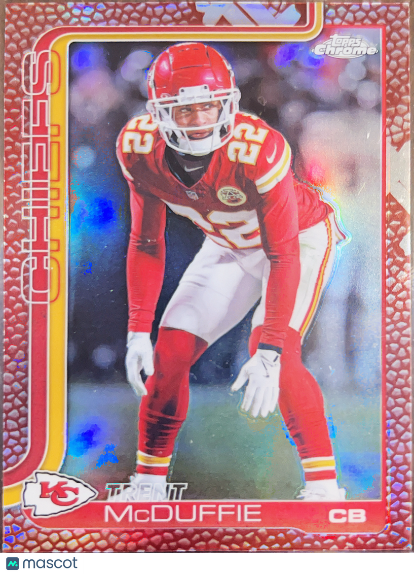 2025 Topps Chrome Trent McDuffie #154 Red Football Prizm