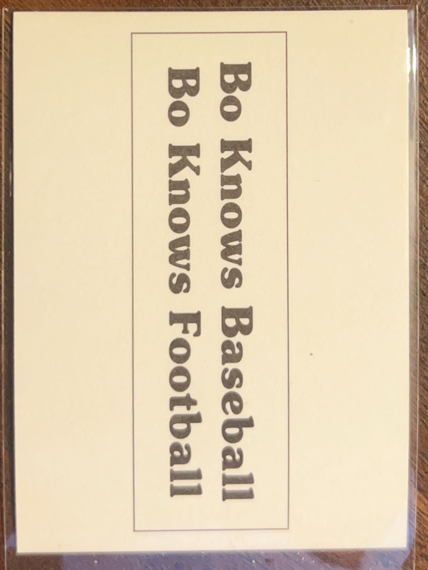 1990 Promo Card - RARE Bo Jackson