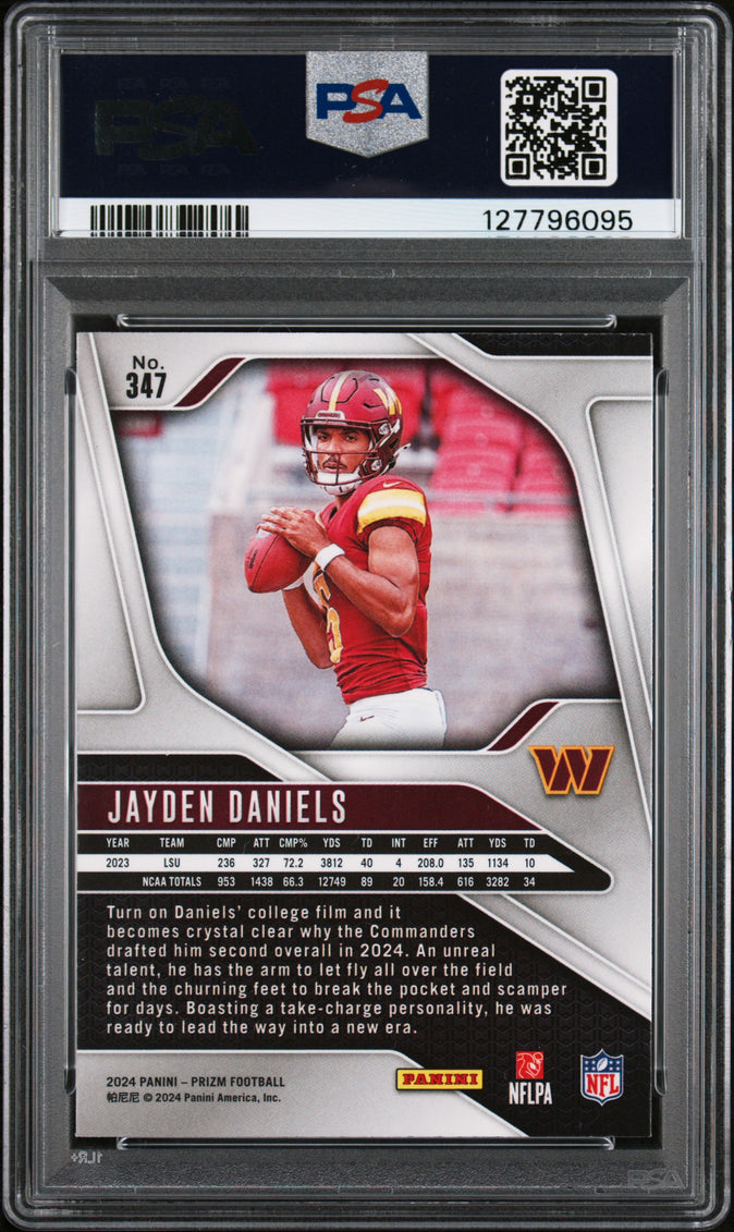 2024 Panini Prizm Jayden Daniels #347 PSA 9