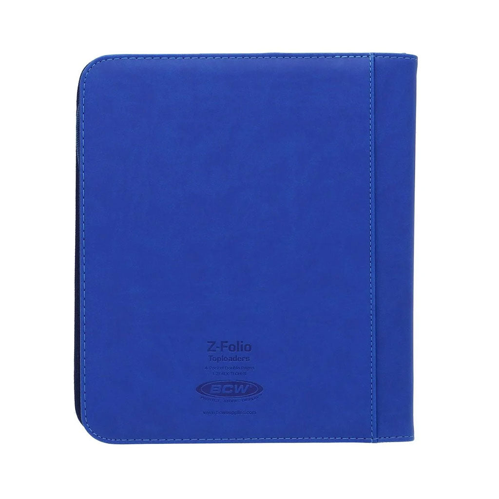 BCW 4-pocket 160 toploader Z-Folio blue