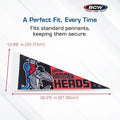 BCW 12x30 pennant topload holder sizing illustration