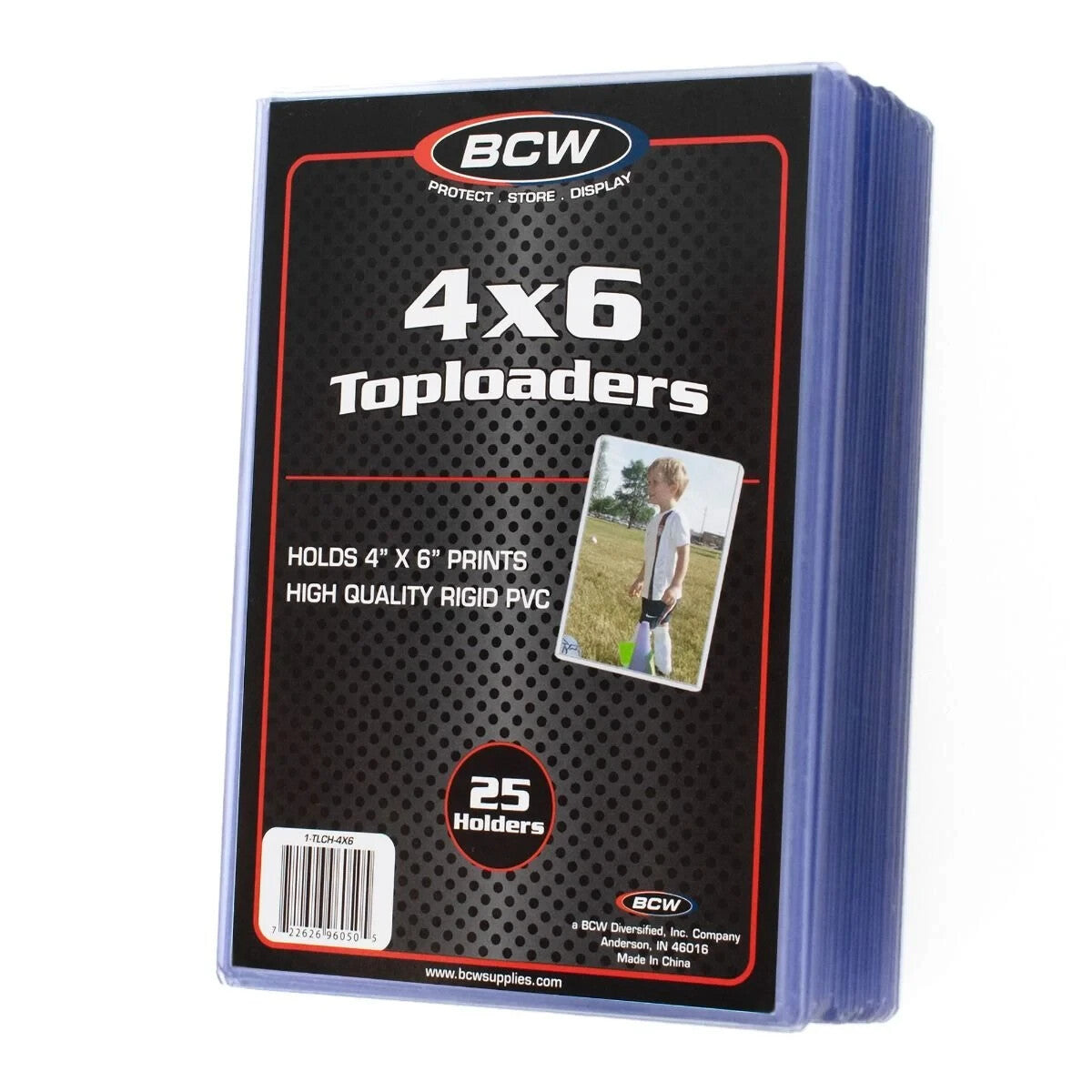 BCW 4x6 rigid topload holders 25-pack packaging