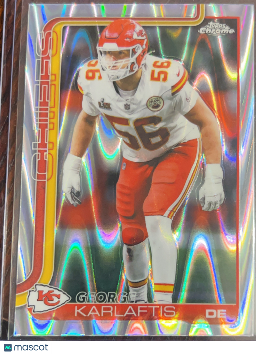 2025 Topps Chrome George Karlaftis #152 RayWave